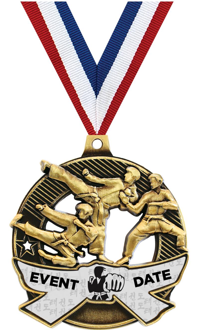 2.25" SHIELDZ MARTIAL ARTS GLD