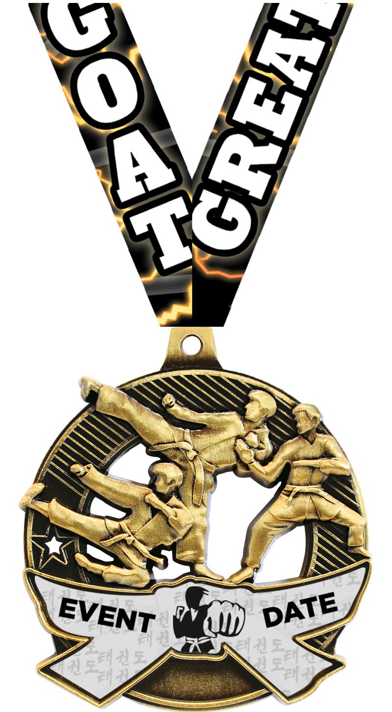 2.25" SHIELDZ MARTIAL ARTS GLD