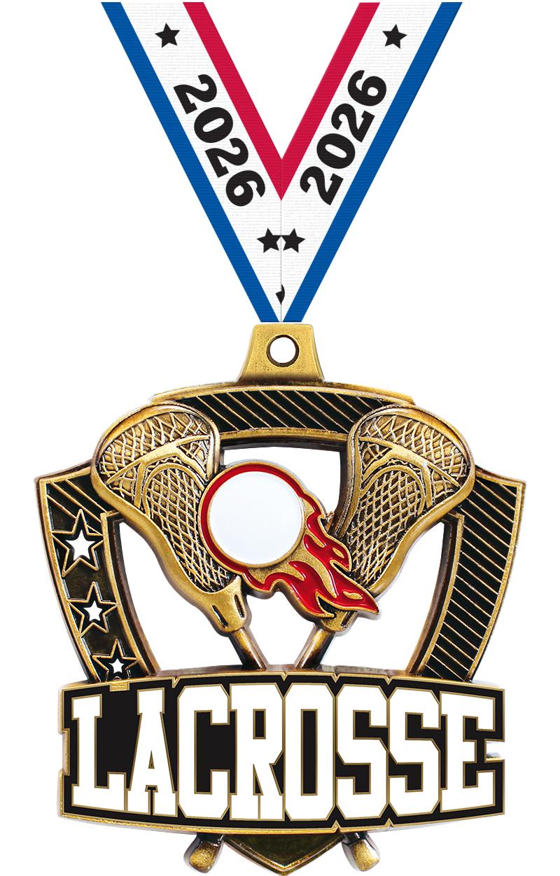 2.25" SHIELDZ LACROSSE GLD