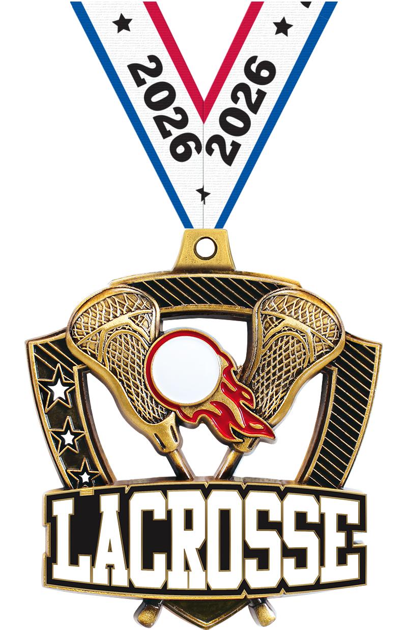 2.25" SHIELDZ LACROSSE GLD