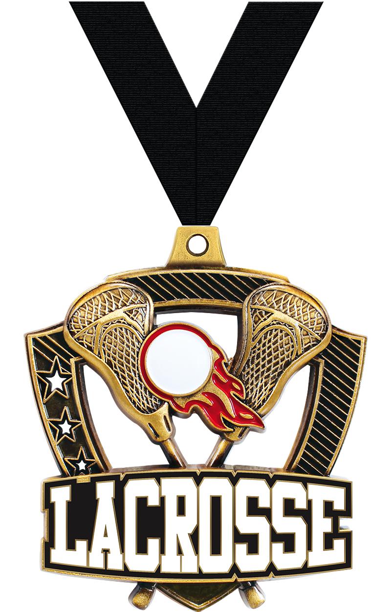 2.25" SHIELDZ LACROSSE GLD