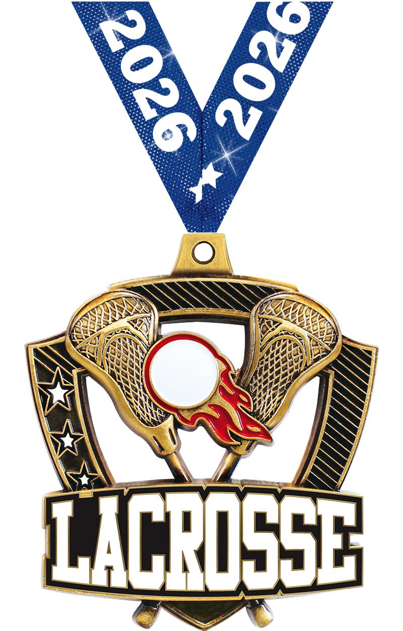 2.25" SHIELDZ LACROSSE GLD