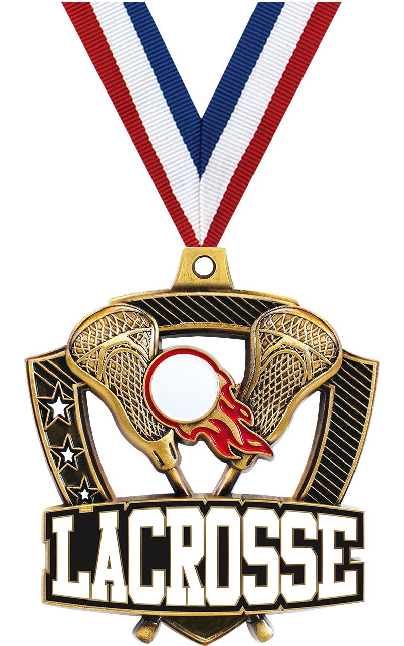 2.25" SHIELDZ LACROSSE GLD