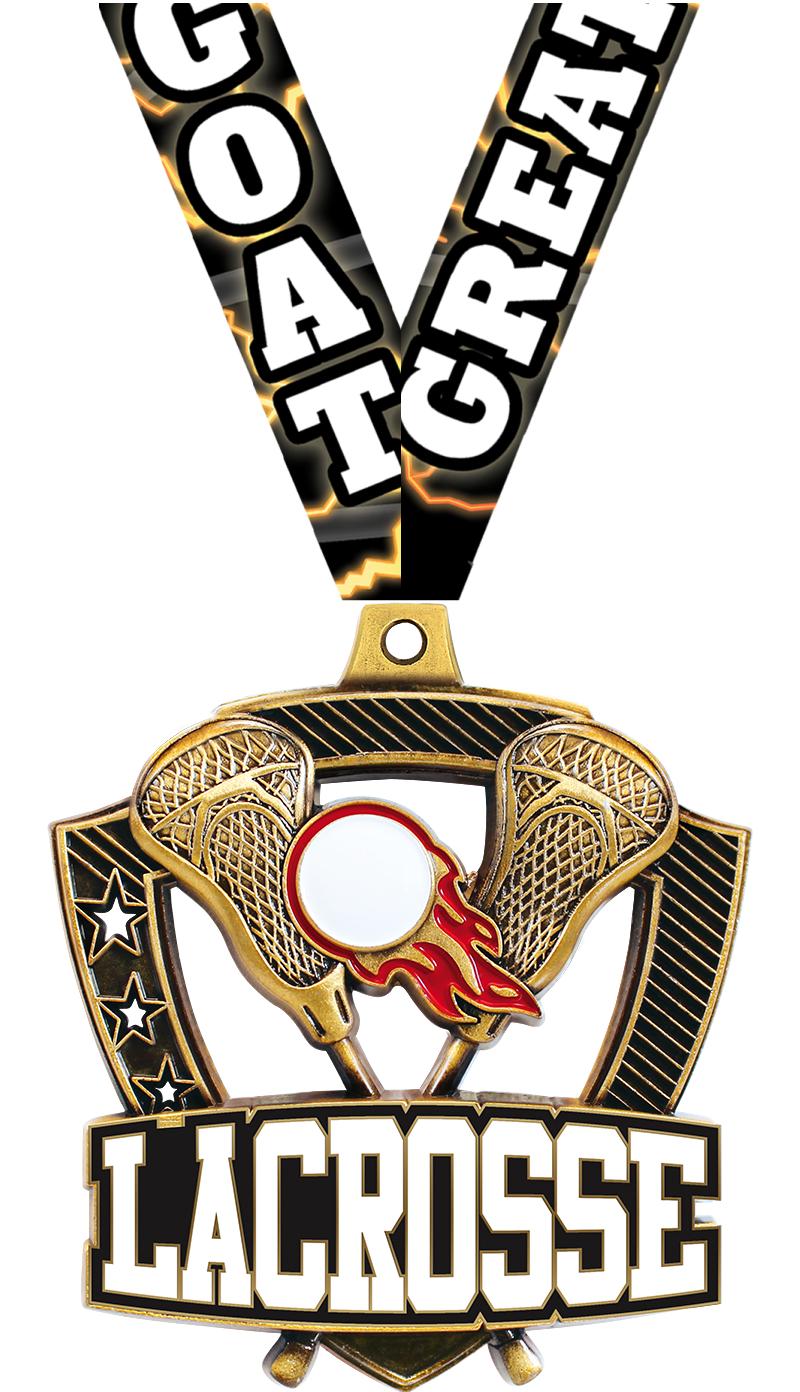 2.25" SHIELDZ LACROSSE GLD