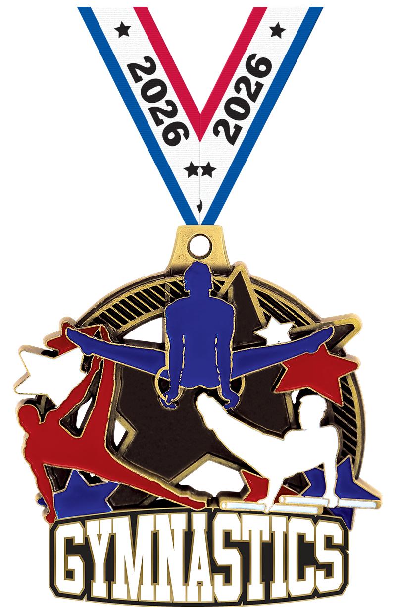 2.25" SHIELDZ MALE GYM GLD