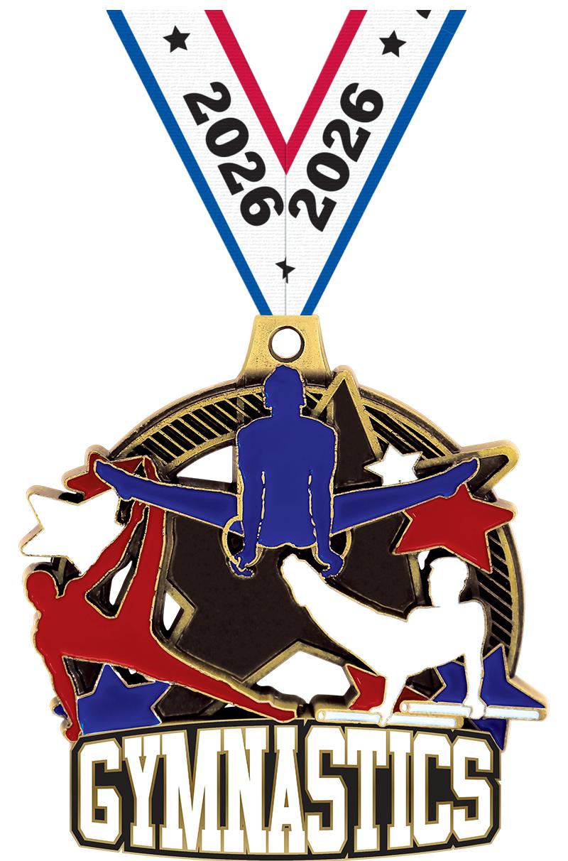 2.25" SHIELDZ MALE GYM GLD