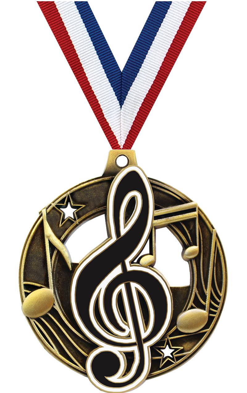 2.25" SHIELDZ MUSIC MDL GLD