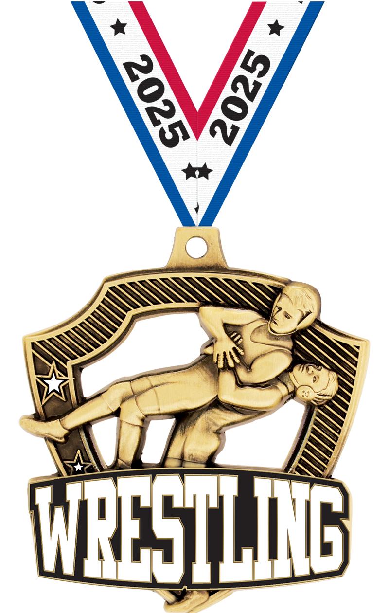 2.25"SHIELDZ WRESTLING GLD MDL