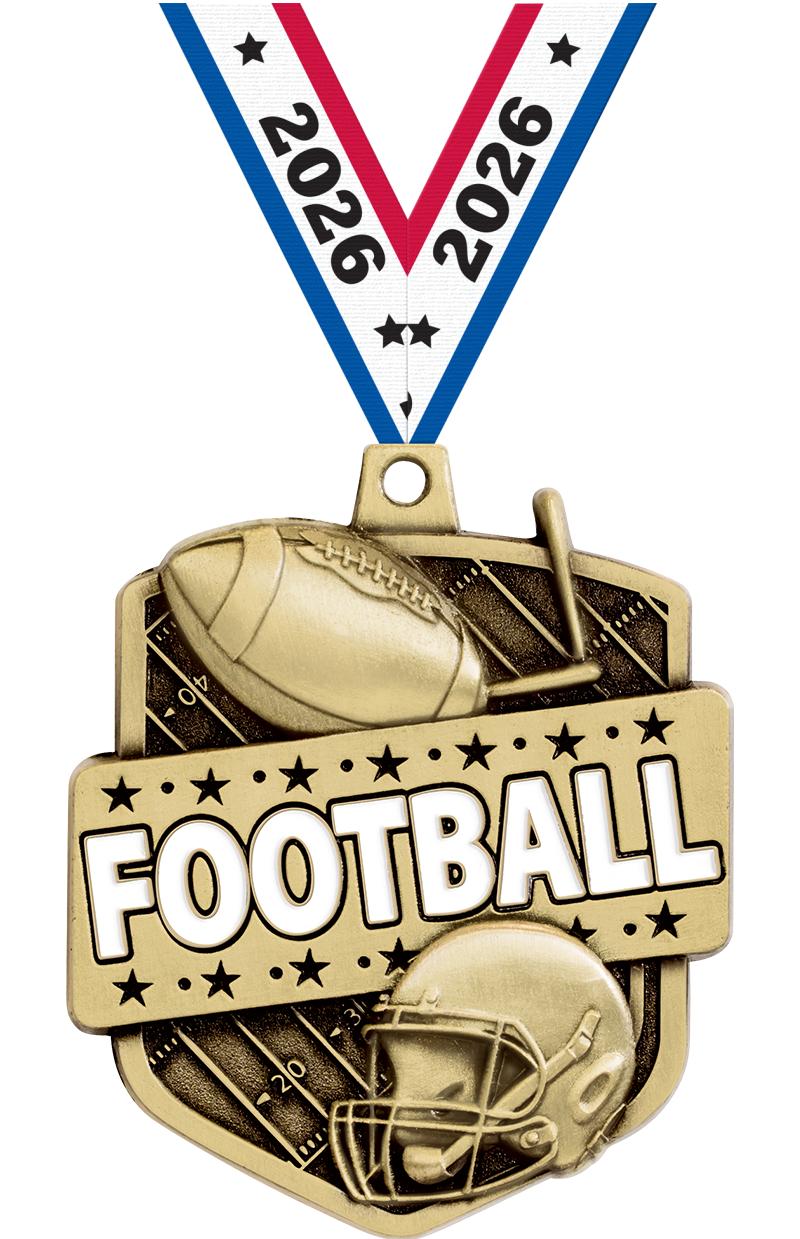 2.25" ADMIRAL FOOTBALL MDL GD