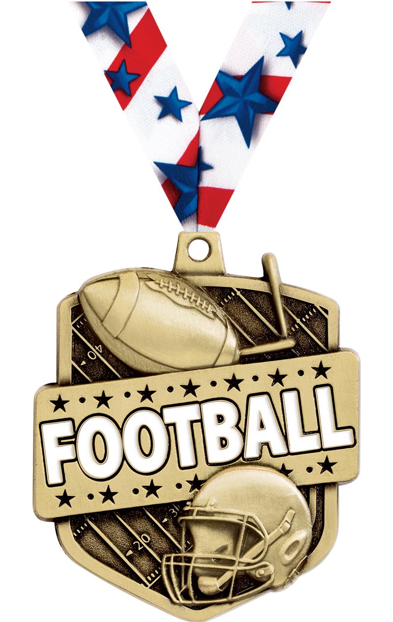 2.25" ADMIRAL FOOTBALL MDL GD