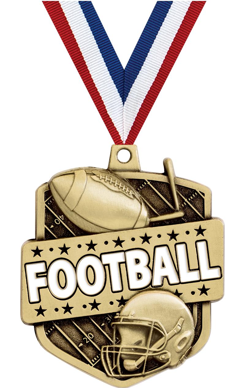 2.25" ADMIRAL FOOTBALL MDL GD