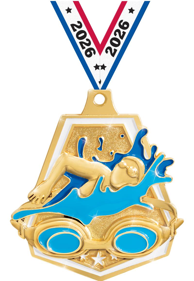 2"SHINY CAPTAIN SWIM MD GD