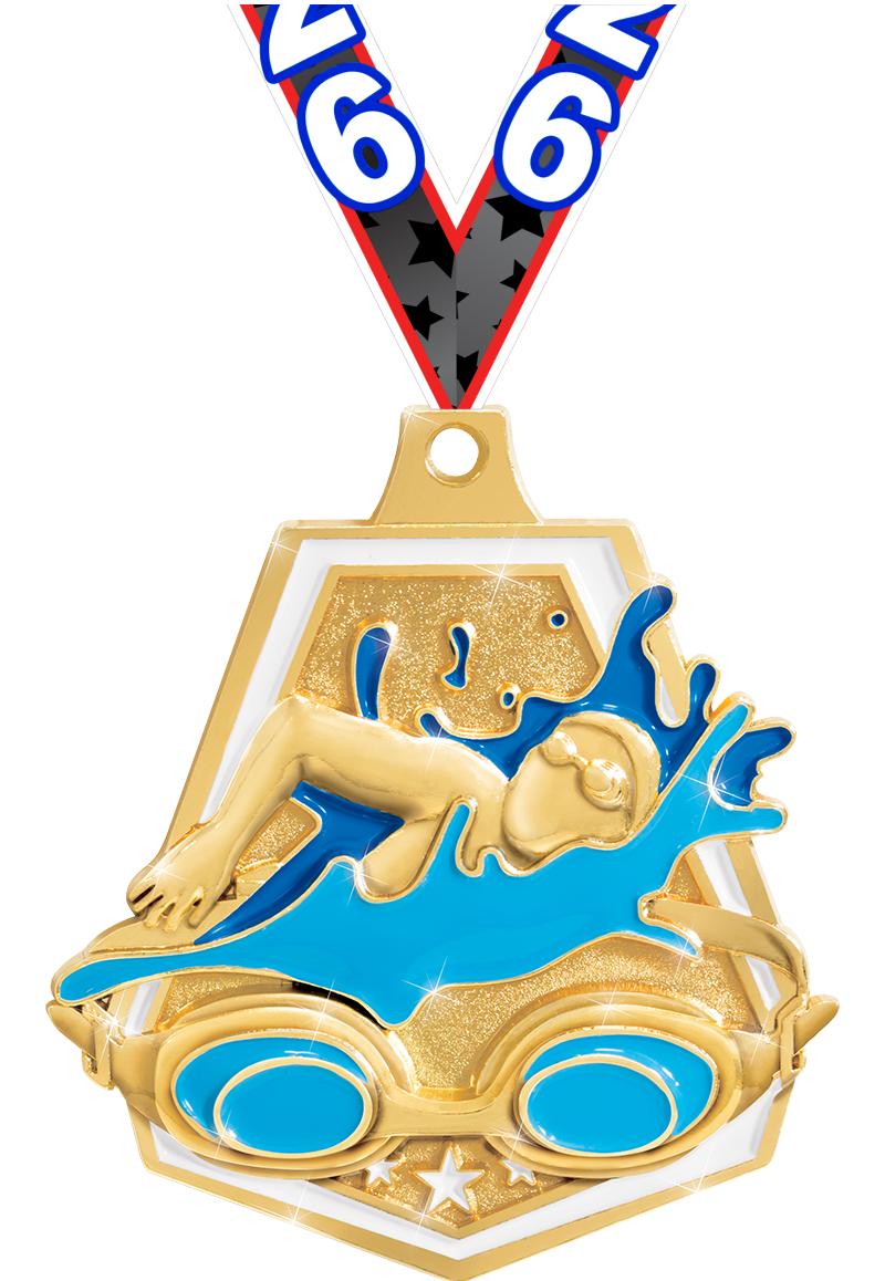 2"SHINY CAPTAIN SWIM MD GD