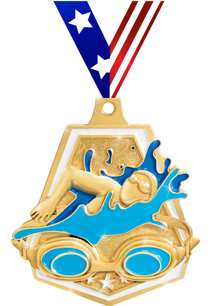 2"SHINY CAPTAIN SWIM MD GD