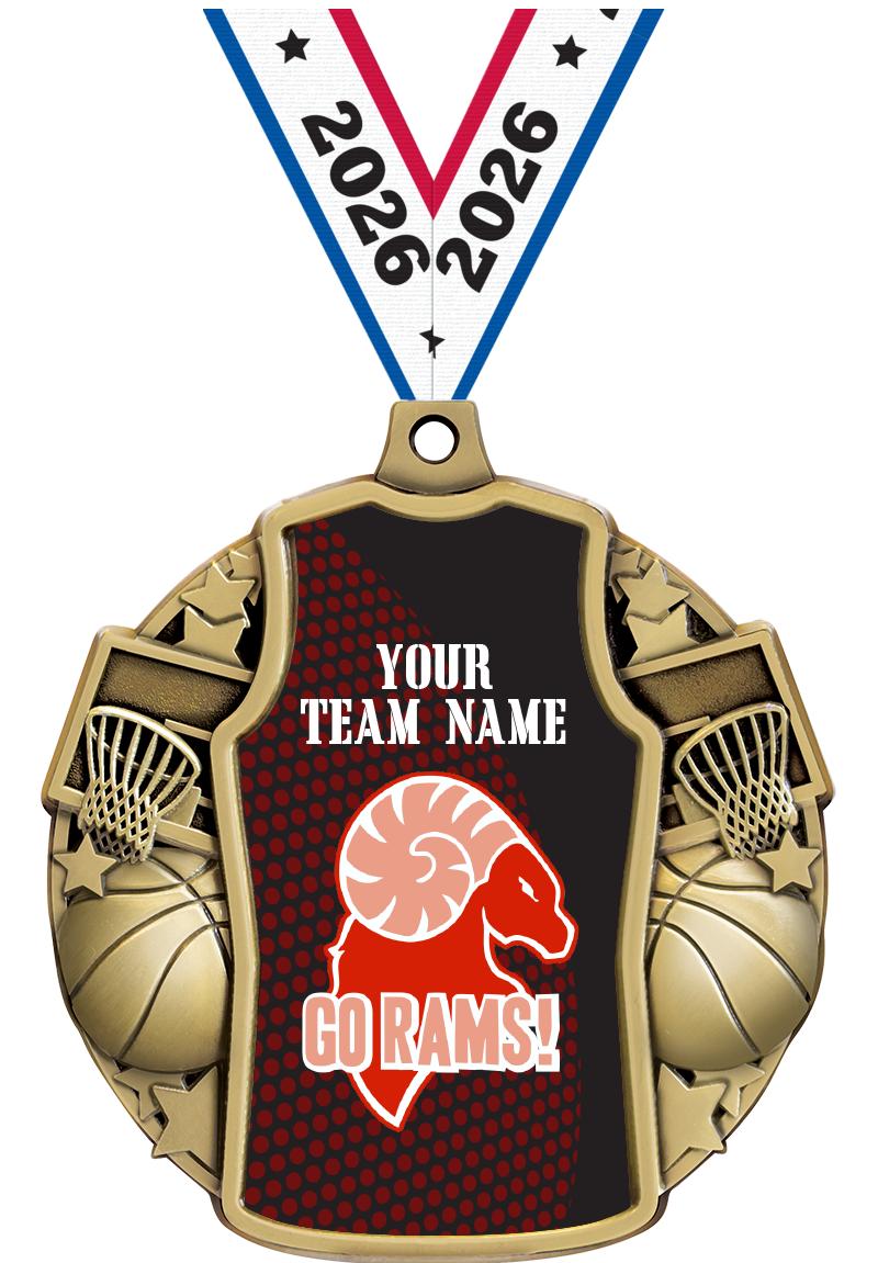 2.5" BASKETBALL JERSEY MDL GD