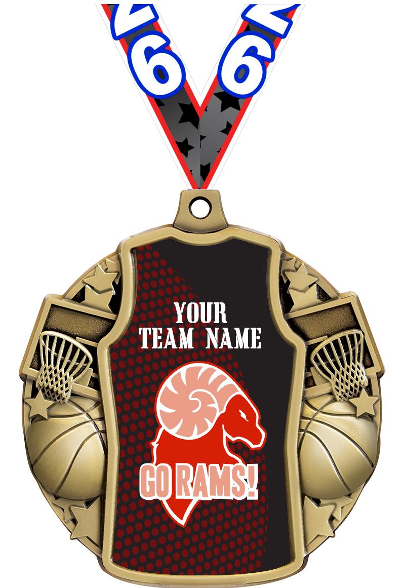 2.5" BASKETBALL JERSEY MDL GD