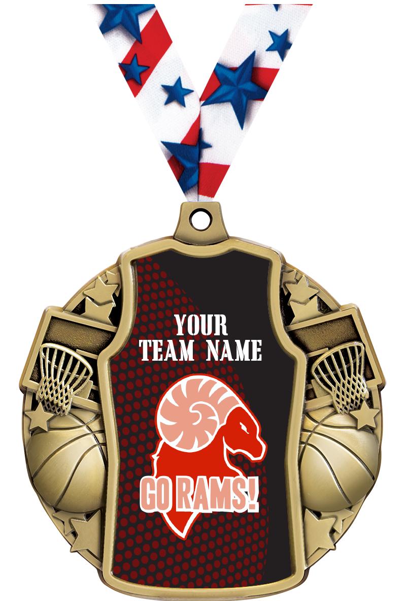 2.5" BASKETBALL JERSEY MDL GD