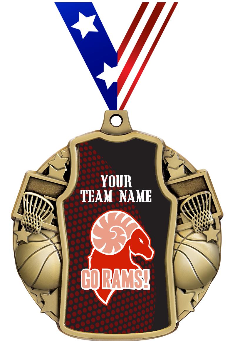 2.5" BASKETBALL JERSEY MDL GD