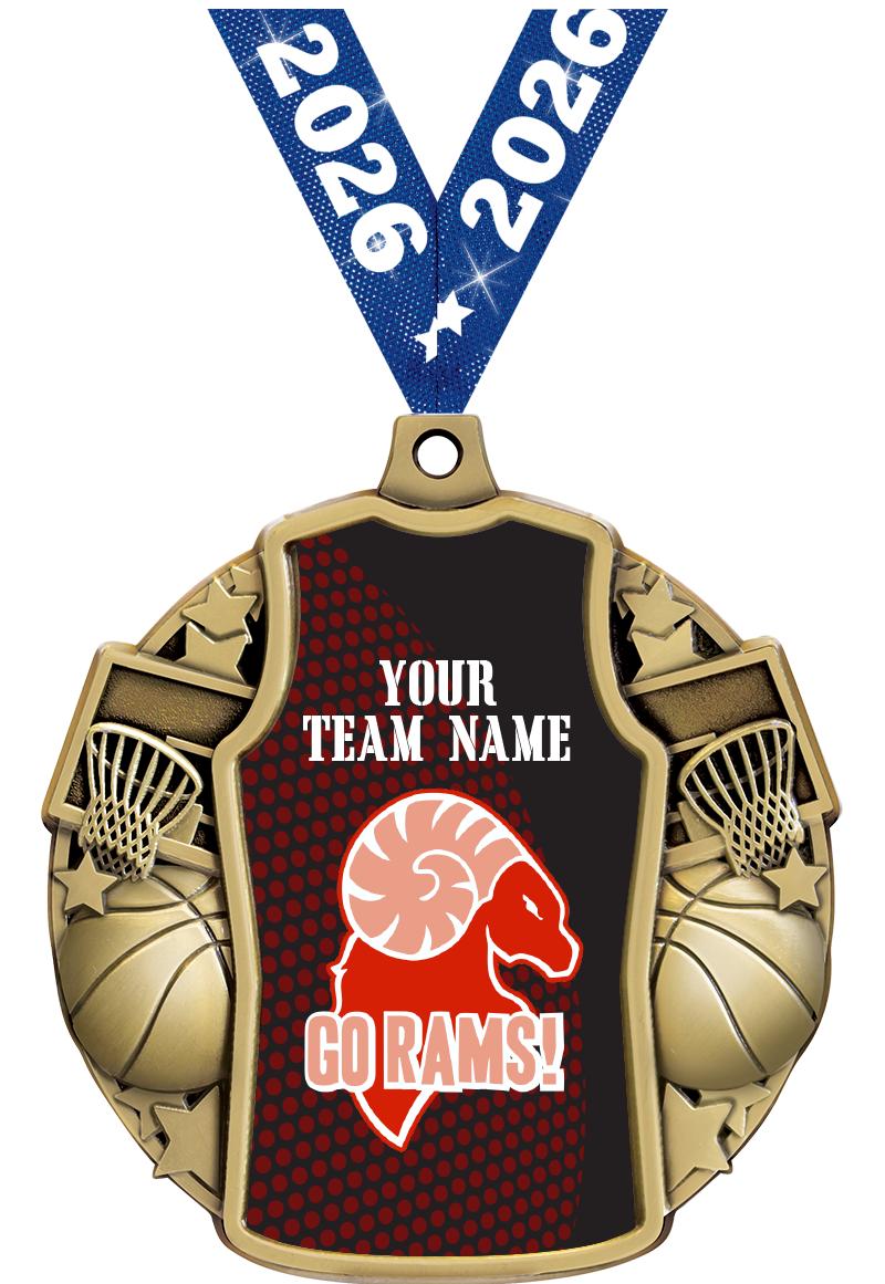 2.5" BASKETBALL JERSEY MDL GD