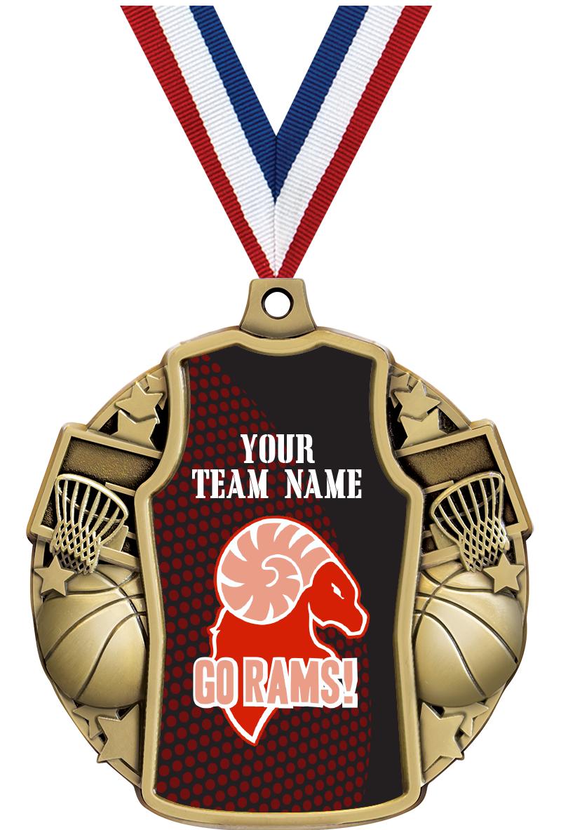 2.5" BASKETBALL JERSEY MDL GD