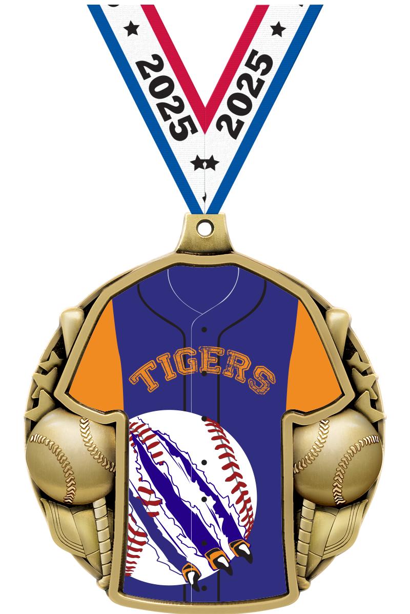 2.5" BASEBALL JERSEY MDL GOLD