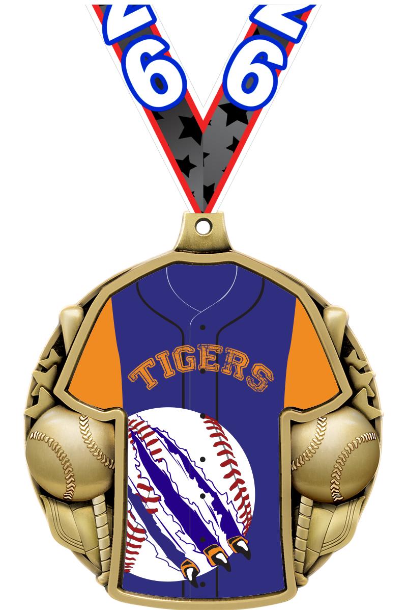 2.5" BASEBALL JERSEY MDL GOLD