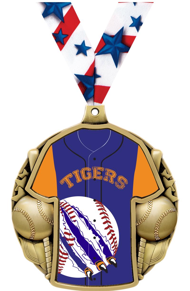 2.5" BASEBALL JERSEY MDL GOLD