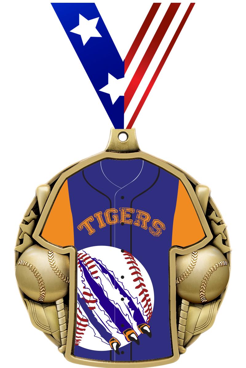 2.5" BASEBALL JERSEY MDL GOLD