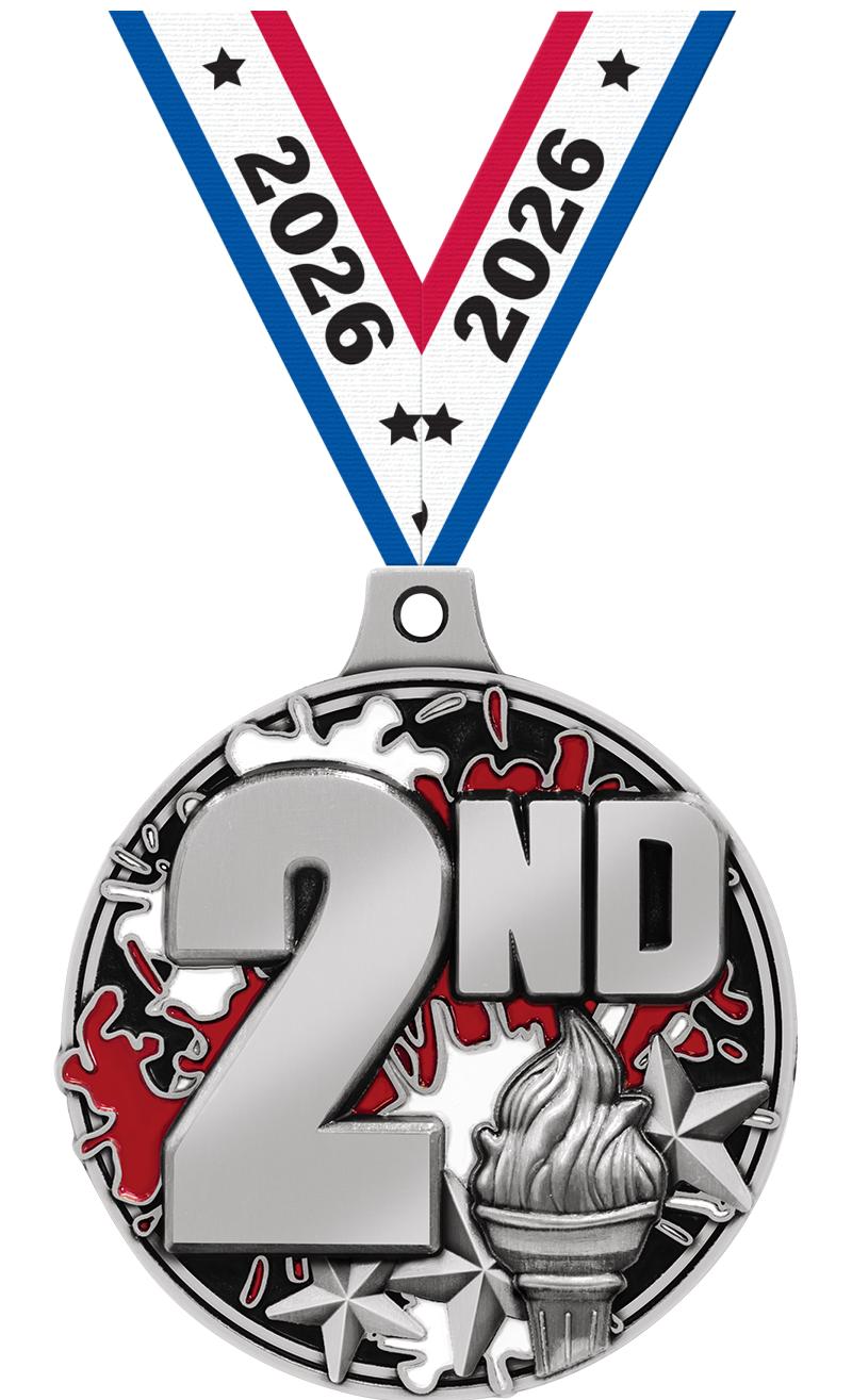 2" SPLASH 2ND PLACE MDL SILVER