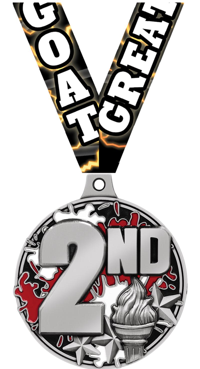 2" SPLASH 2ND PLACE MDL SILVER