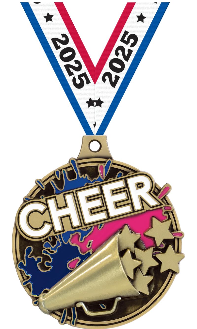 2" SPLASH CHEER MDL GOLD