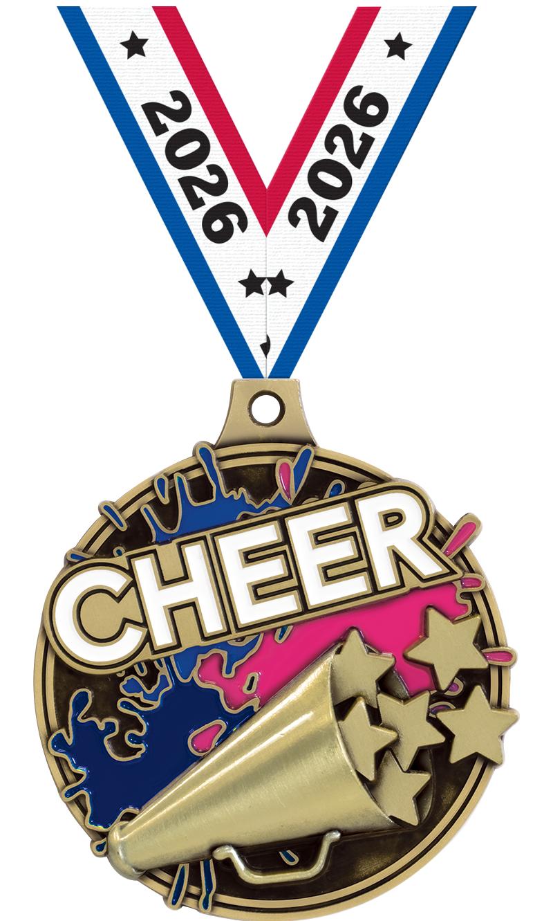 2" SPLASH CHEER MDL GOLD