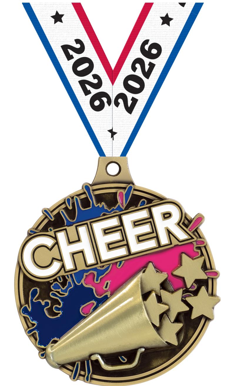2" SPLASH CHEER MDL GOLD