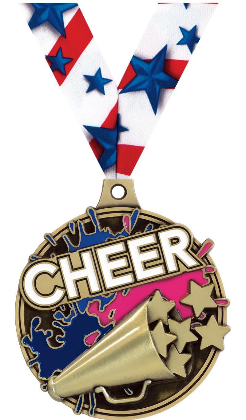 2" SPLASH CHEER MDL GOLD