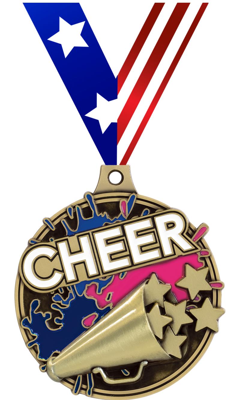 2" SPLASH CHEER MDL GOLD