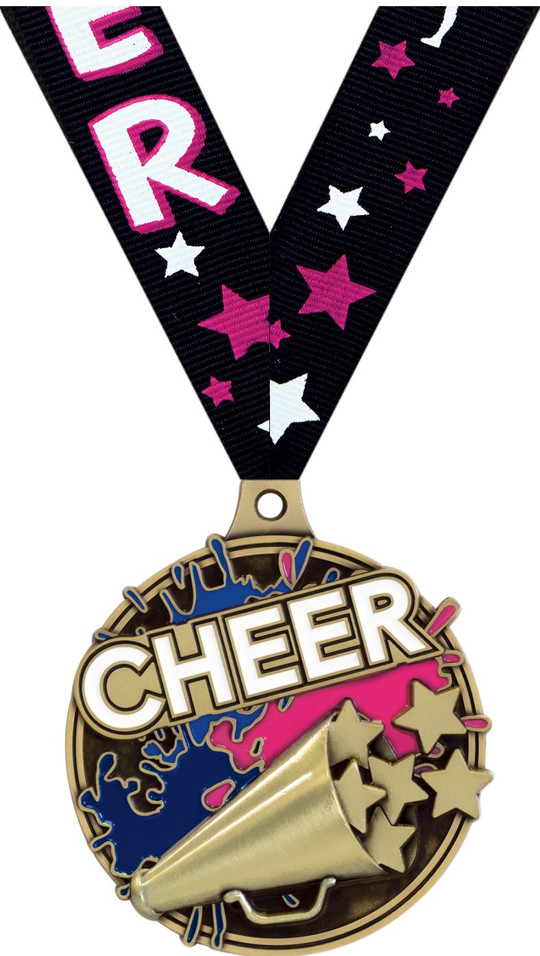 2" SPLASH CHEER MDL GOLD