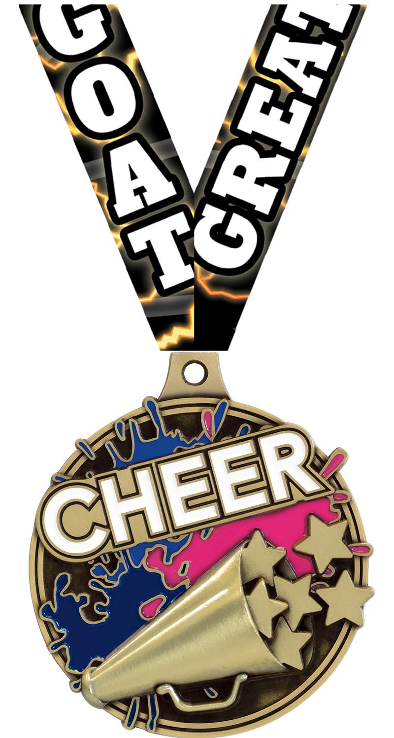 2" SPLASH CHEER MDL GOLD