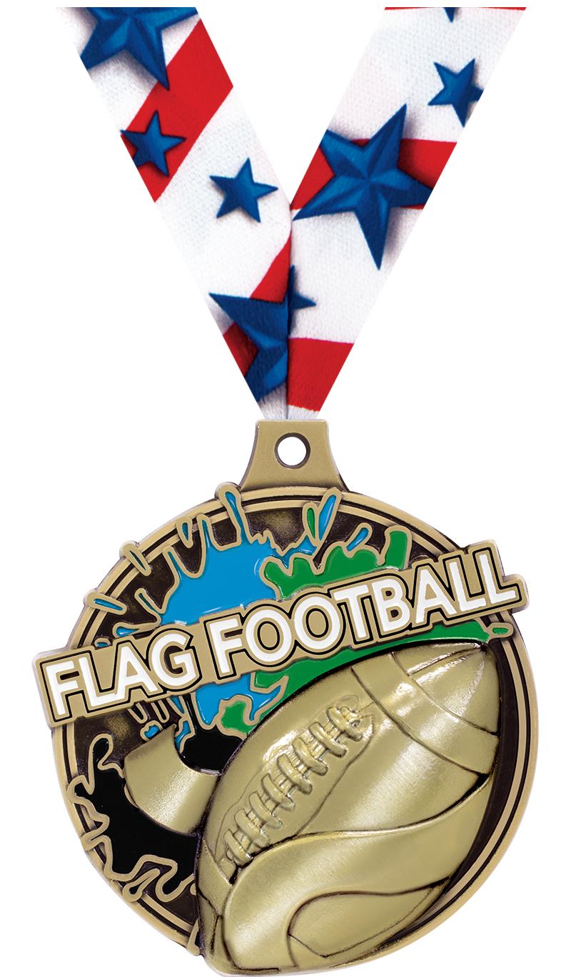 2" SPLSH FLG FTBLL MDL GOLD