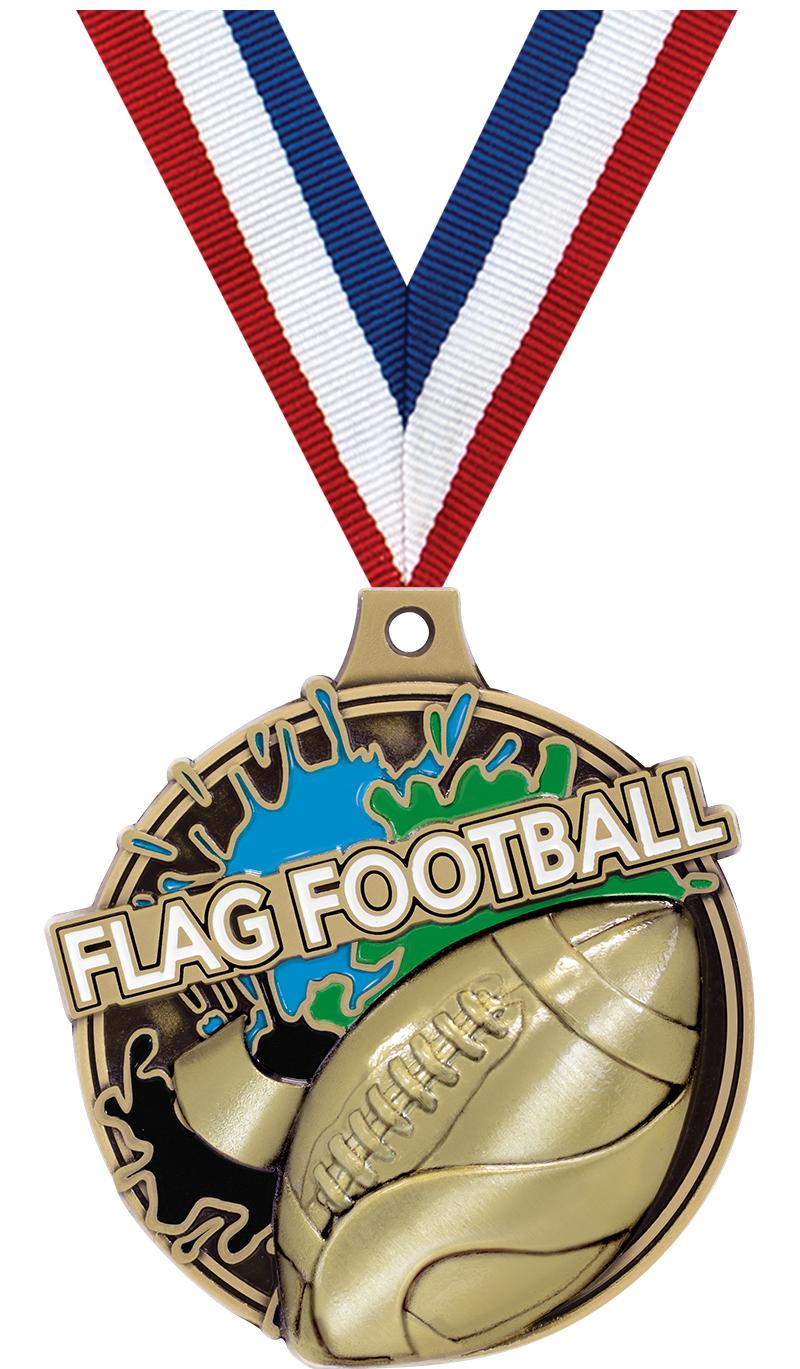 2" SPLSH FLG FTBLL MDL GOLD