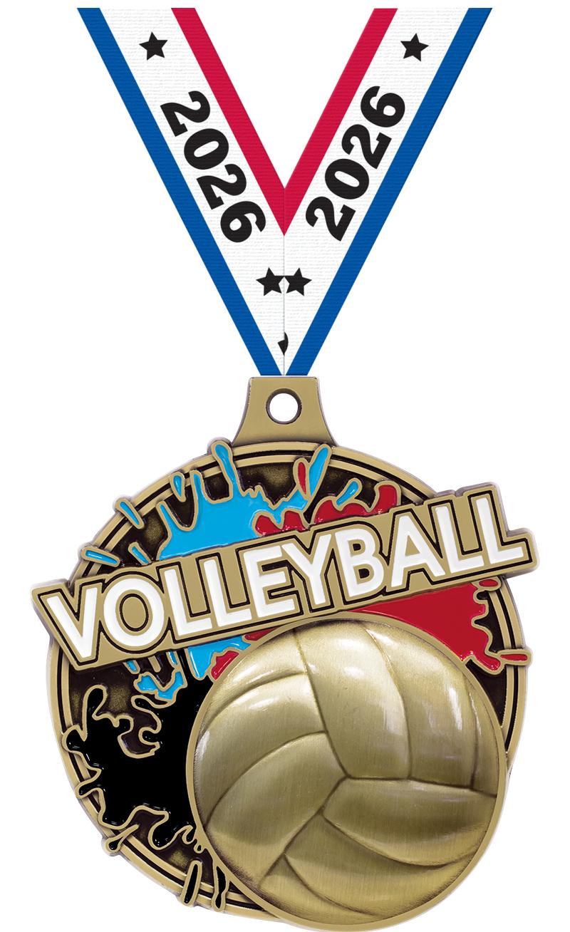2" SPLSH VOLLEYBALL MDL GOLD
