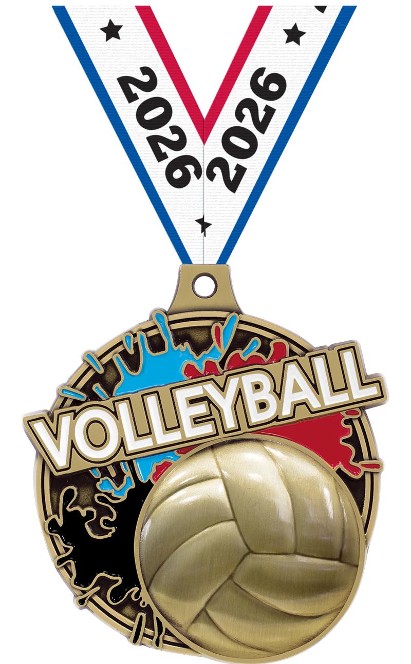2" SPLSH VOLLEYBALL MDL GOLD