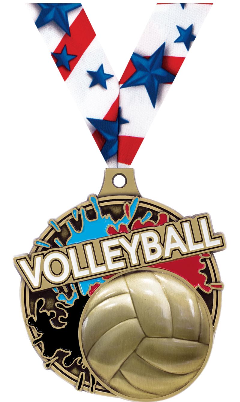 2" SPLSH VOLLEYBALL MDL GOLD
