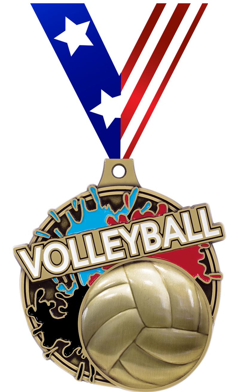 2" SPLSH VOLLEYBALL MDL GOLD