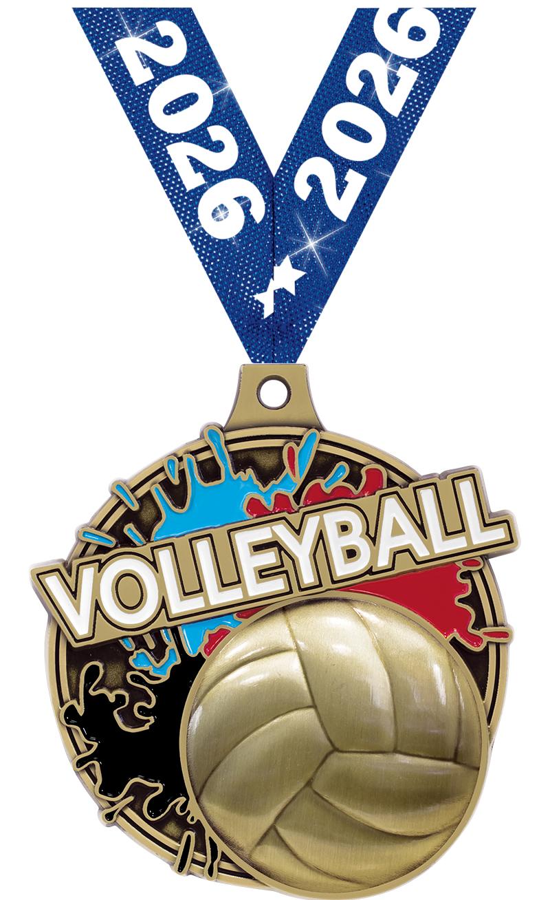 2" SPLSH VOLLEYBALL MDL GOLD