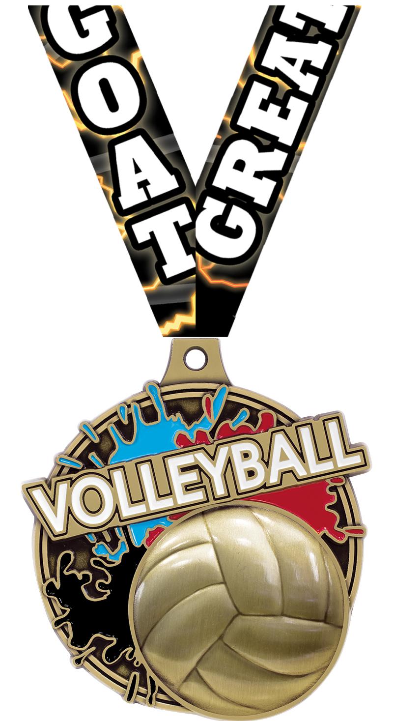 2" SPLSH VOLLEYBALL MDL GOLD