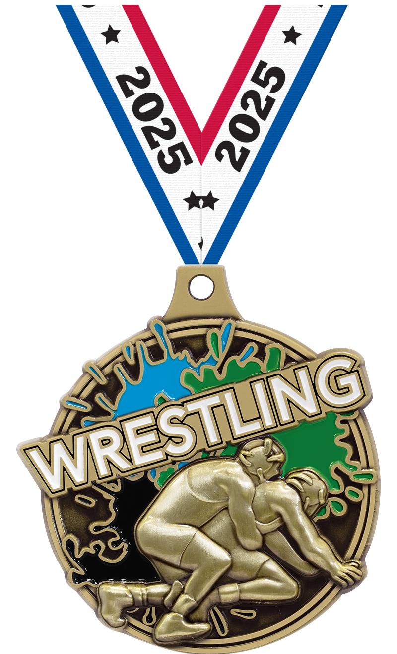 2" SPLASH WRESTLING MDL GOLD