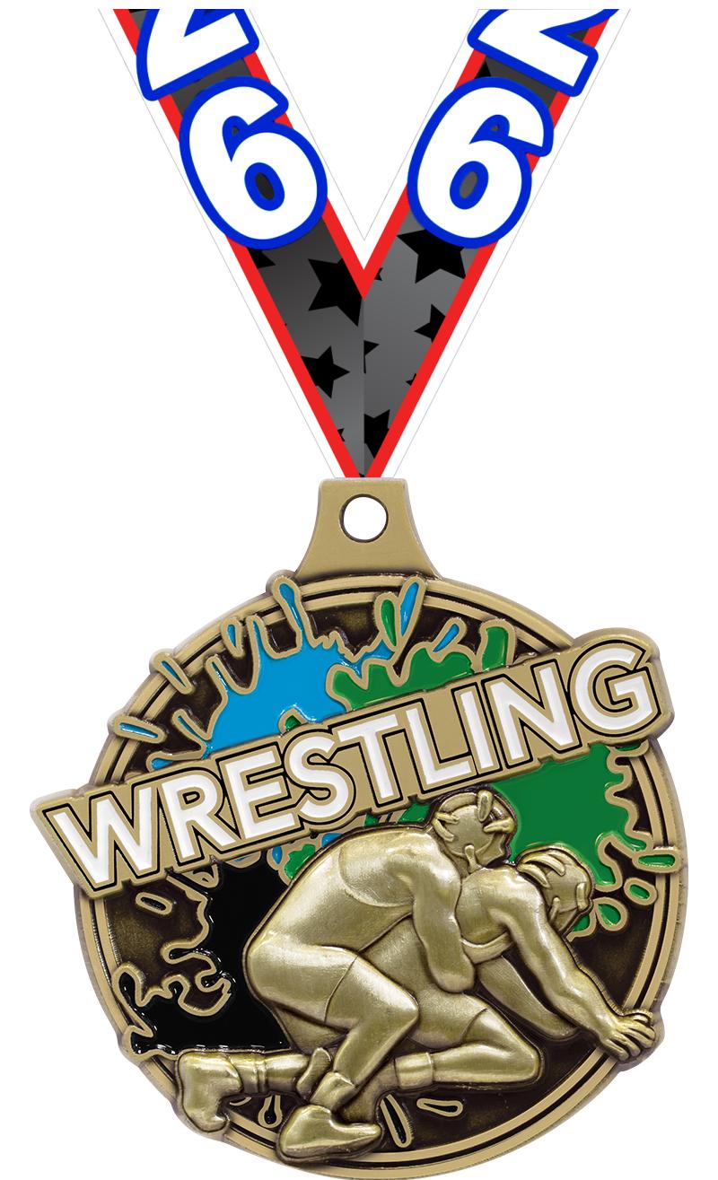 2" SPLASH WRESTLING MDL GOLD