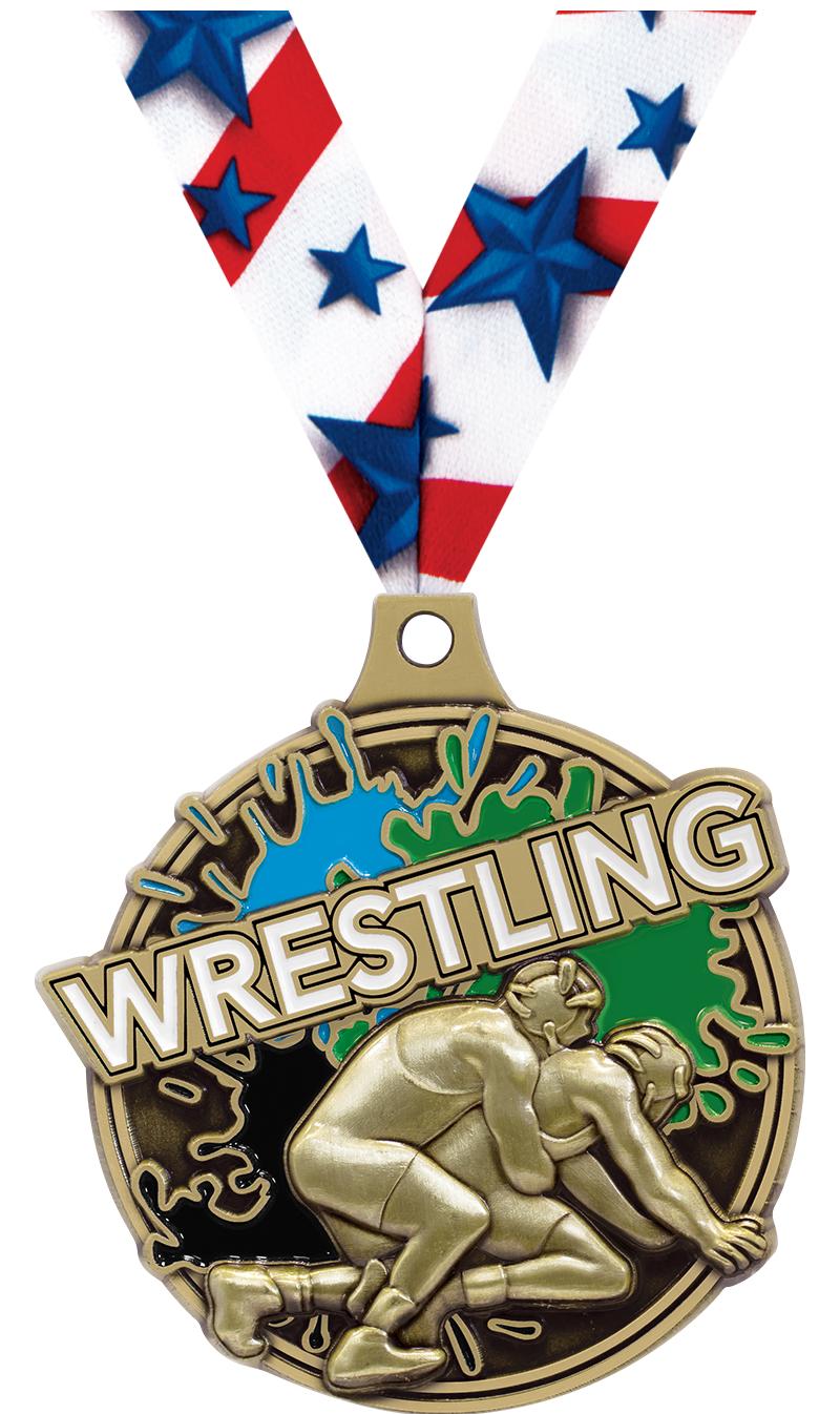 2" SPLASH WRESTLING MDL GOLD