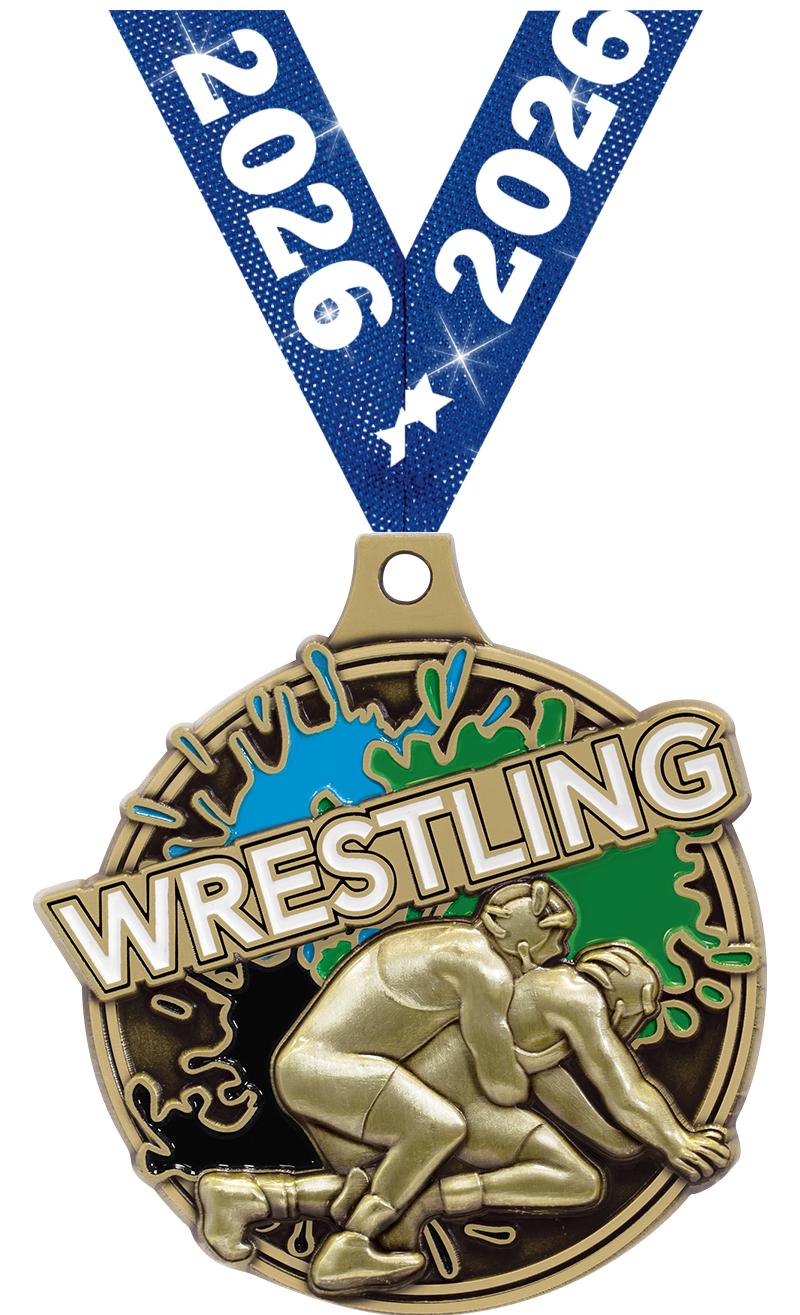 2" SPLASH WRESTLING MDL GOLD