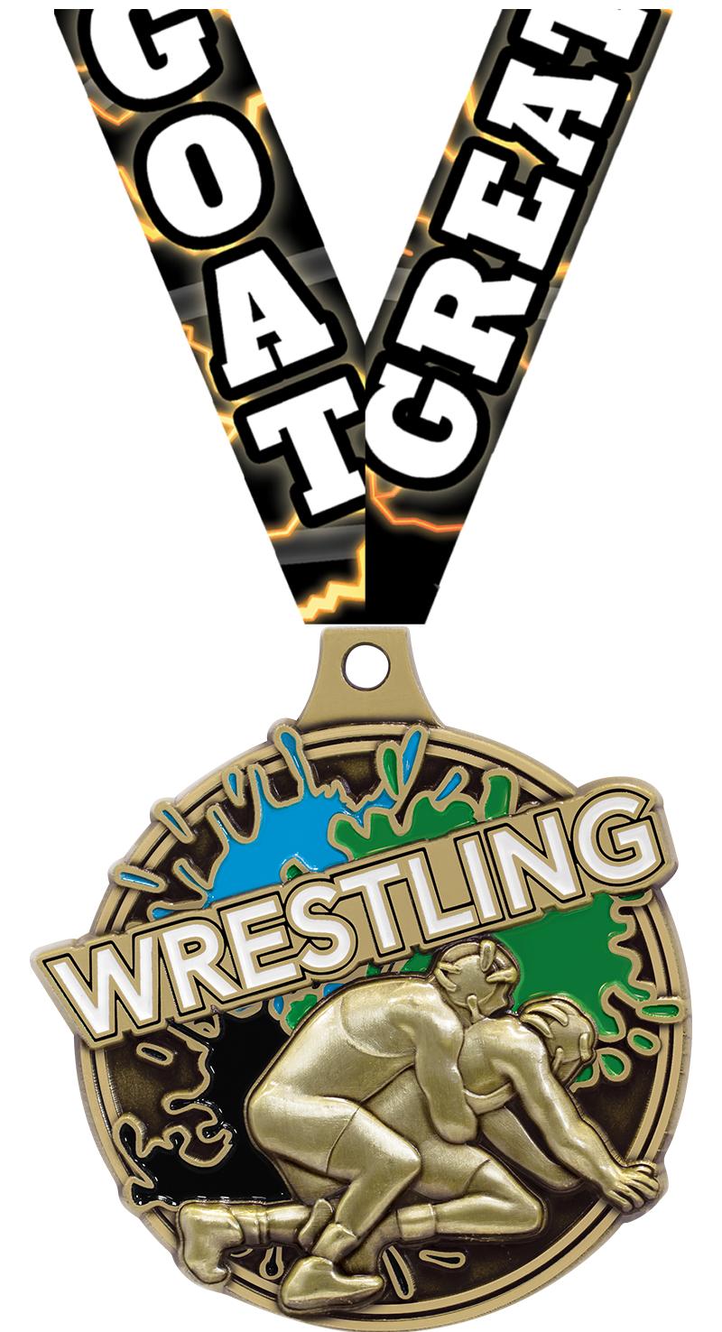 2" SPLASH WRESTLING MDL GOLD